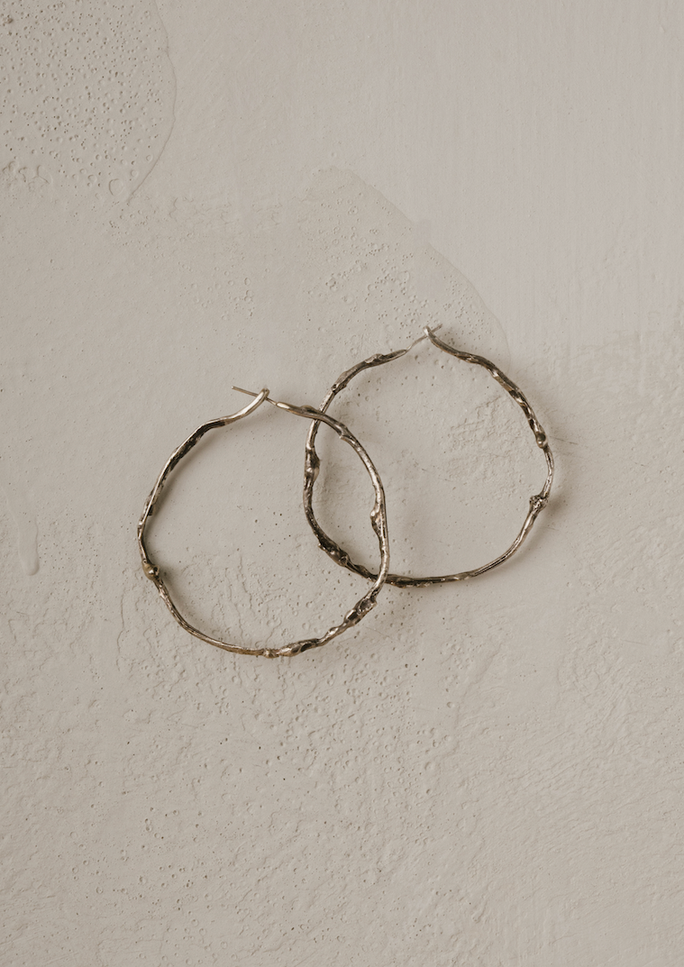 Twig Hoop Earring